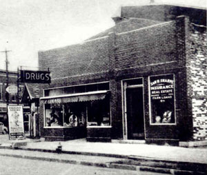 The Lodge building in the 1930s