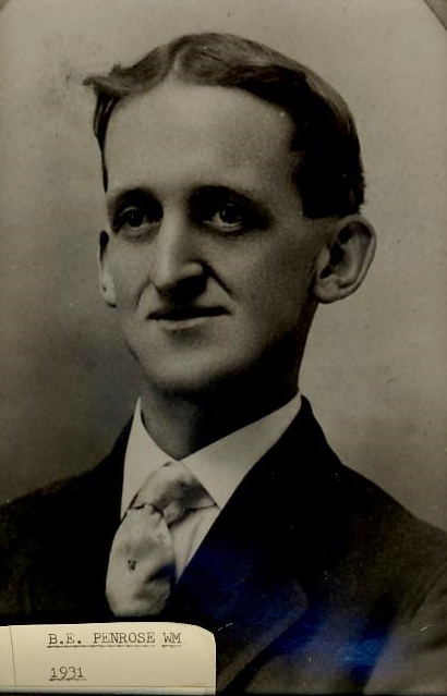 B. E. Penrose, PM * - Master