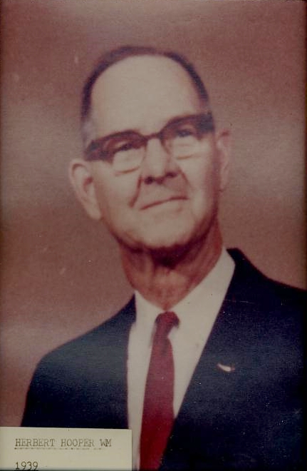 Herbert H. Hooper, PM * - Master