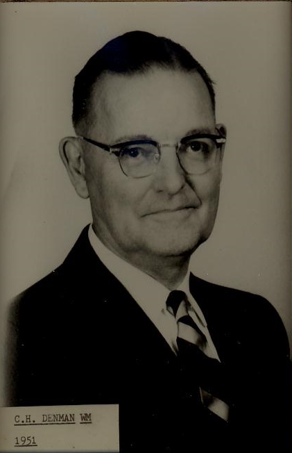 C. H. Denman, PM * - Master